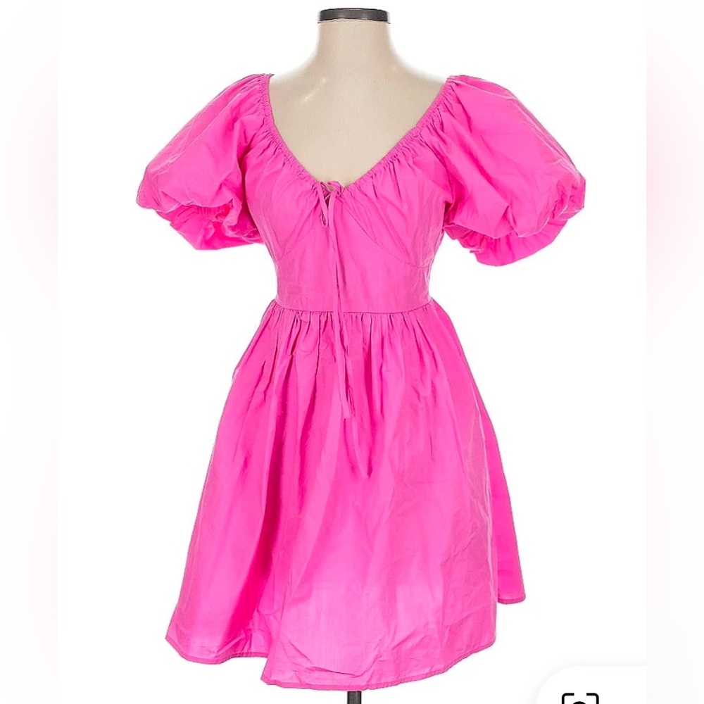A New Day pink puffy sleeve dress